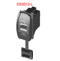 Dual Port USB Socket - 12-24V - DS2013-L - ASM